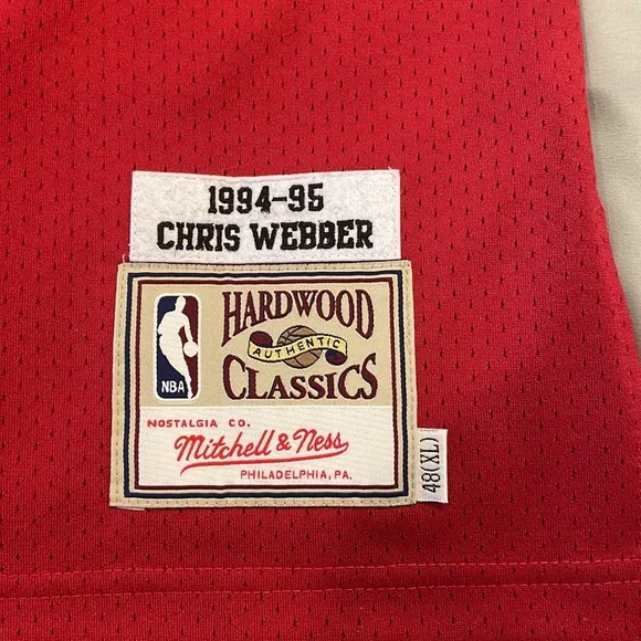 Mitchell & Ness Washington Bullets Chris Webber jersey…sz XL! - Picture 2 of 6